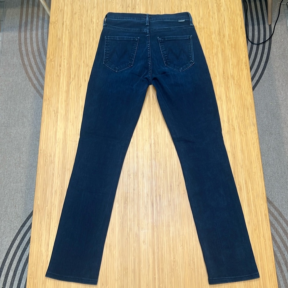 MOTHER Mid Rise Dazzler straight leg denim